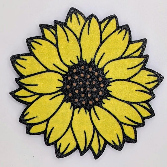 SUNFLOWER COASTER SET - 4 CT